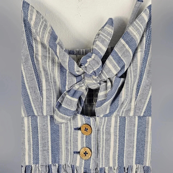 Roxy under the‎ Cali Sun Stripe sundress blue and white size medium NWT - Picture 5 of 14